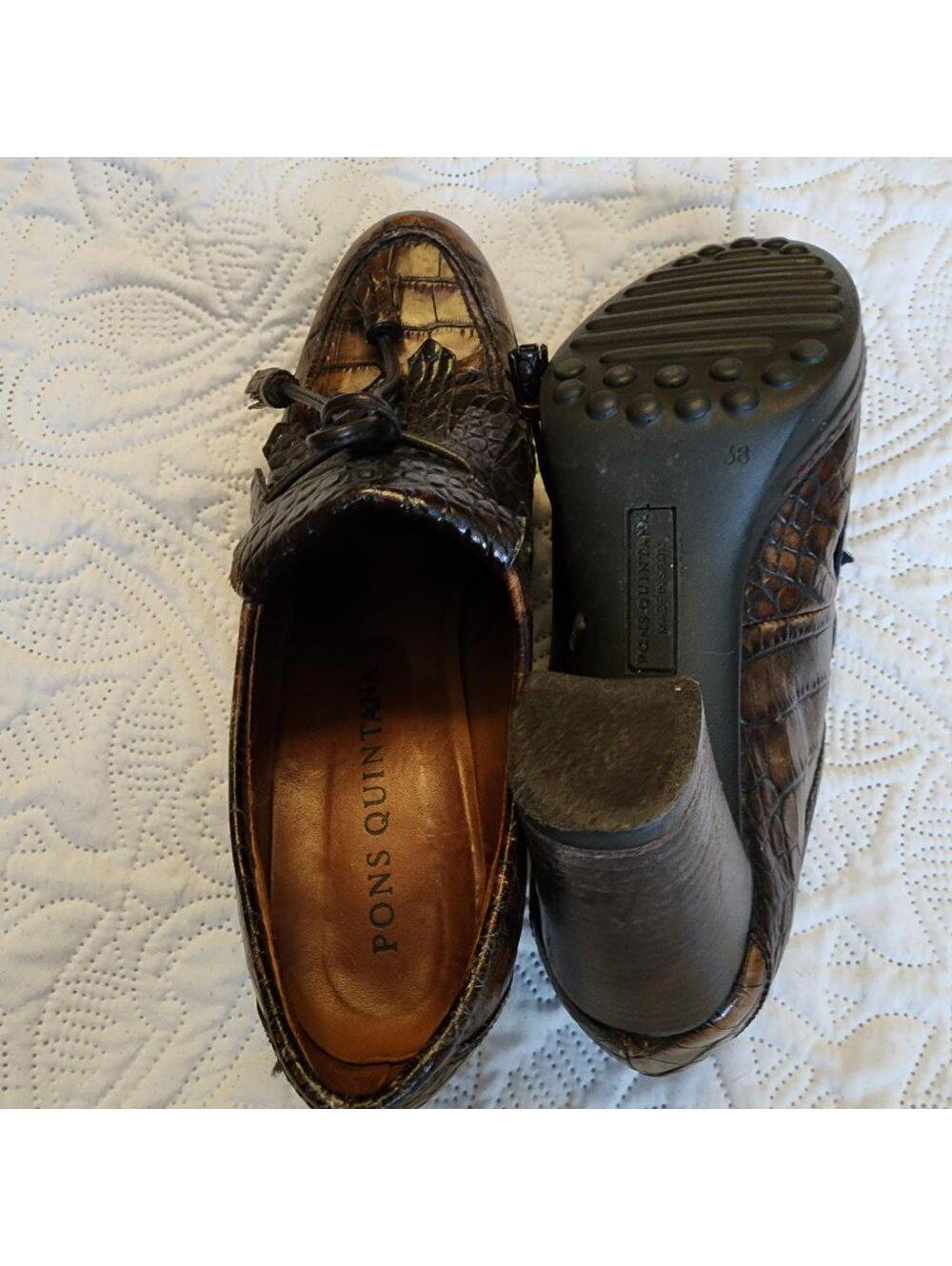 EUC Vintage Pons Quintana block heels Spain 38 - Picture 4 of 9